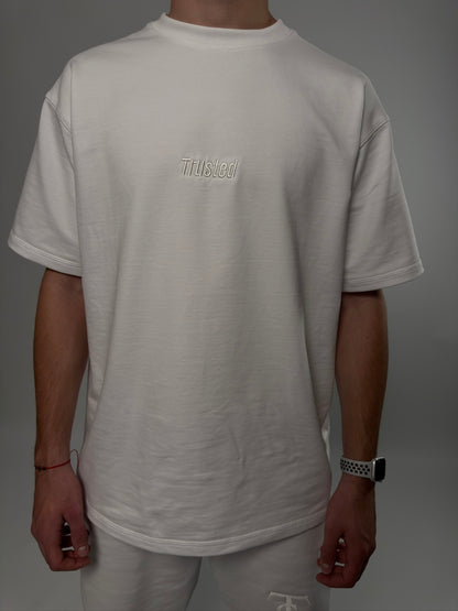 White Embroidery Trusted T-shirt